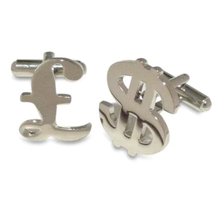 Pound    Dollar Cufflinks