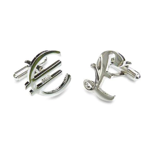 Pound    Euro Cufflinks