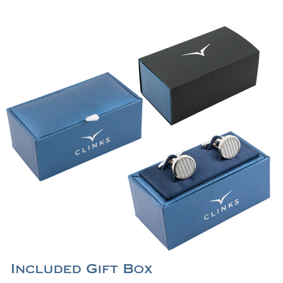 Elegant Engraved Initials Cufflinks in Gold