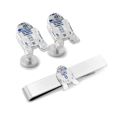 R2D2 Cufflinks and Tie Bar Gift Set