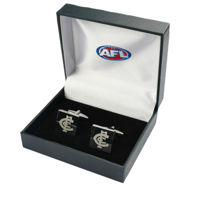 Silver Carlton Football Club AFL Cufflinks