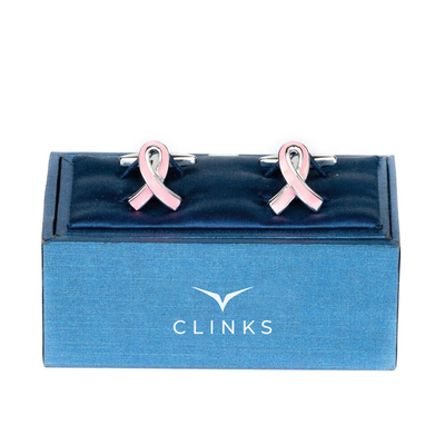 Pink Ribbon Breast Cancer Awareness Cufflinks