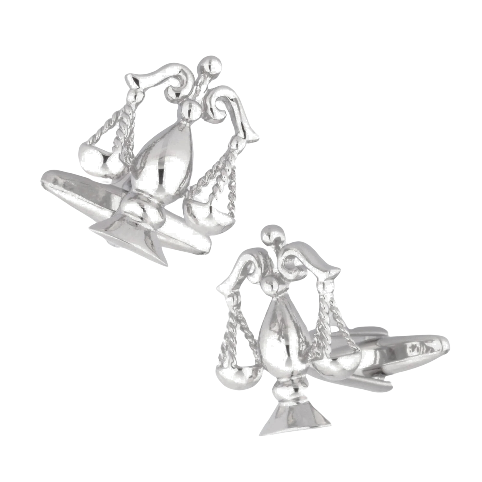 Scales of Justice Silver 2 Cufflinks