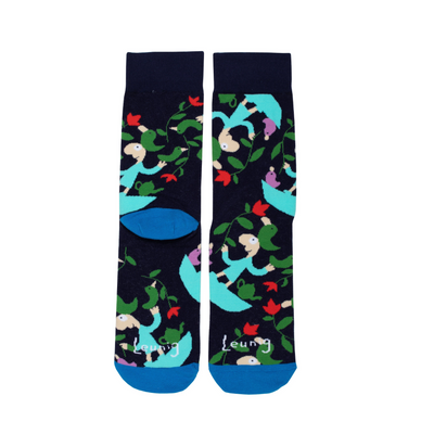 Leunig Curly Boat Socks Navy