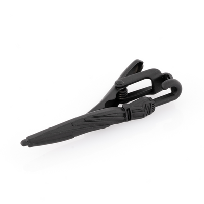 Matte Black Umbrella Tie Clip