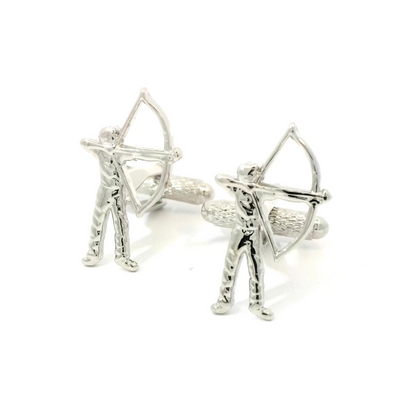 Archery Silver Cufflinks