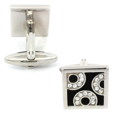 Crystal Circles Cufflinks