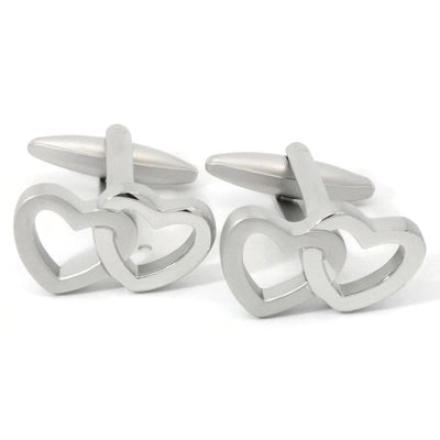 Entwined Love Hearts Cufflinks