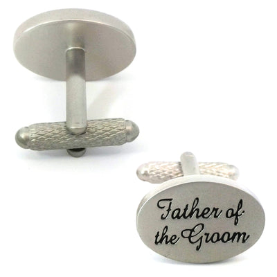 Father of the Groom Script Wedding Cufflinks