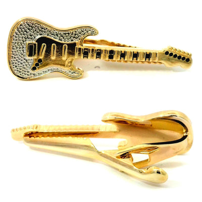 Gold Guitar Tie Bar