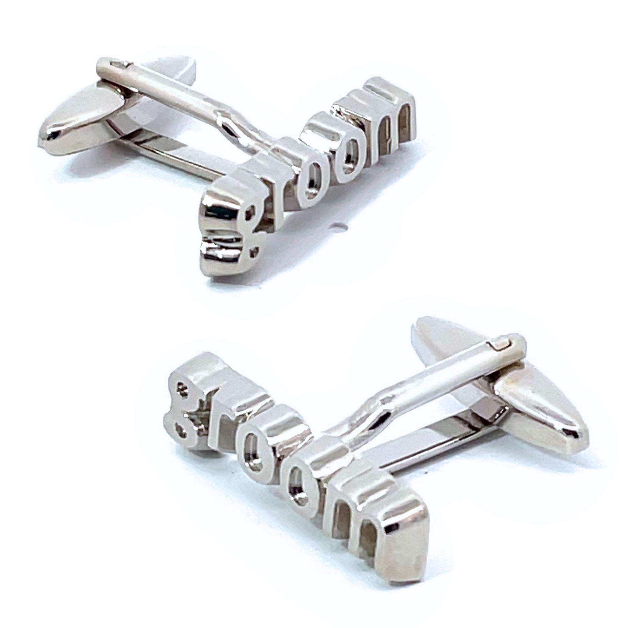 Groom Cutout Wedding Cufflinks