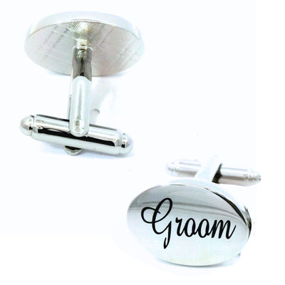 Groom Script Wedding Cufflinks