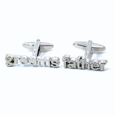 Groom's Father Cutout Wedding Cufflinks