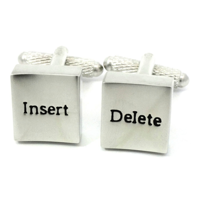 Insert and Delete Keys Cufflinks