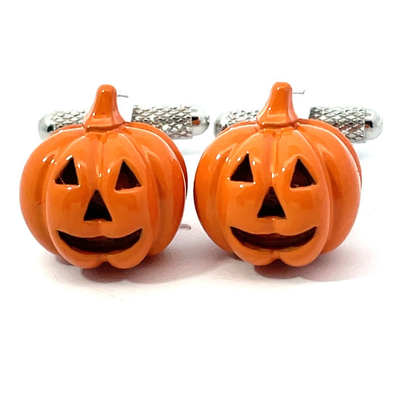 Jack O Lantern Pumpkin Cufflinks