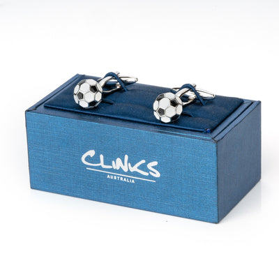 Black & White Soccer Ball Cufflinks