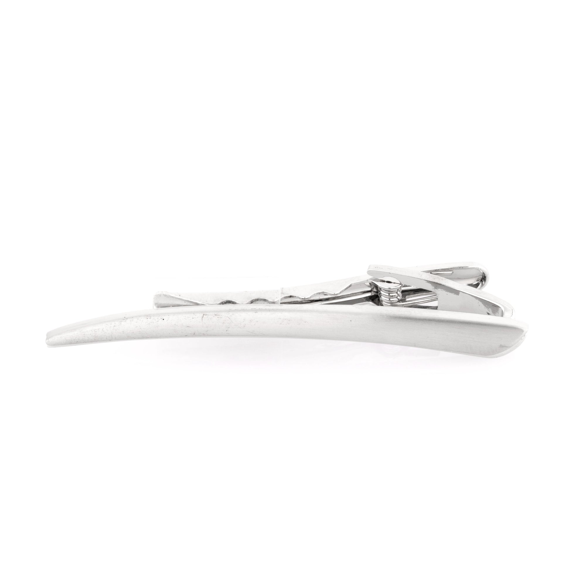 Brushed Curve Tie Clip