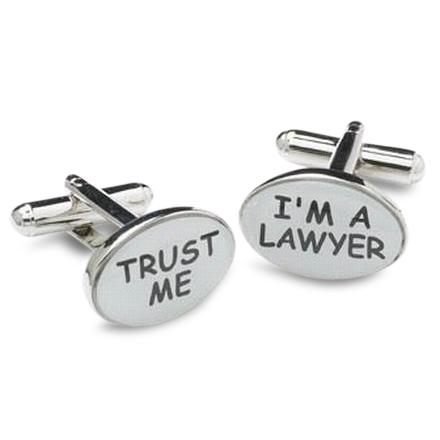 Trust Me Lawyer Cufflinks