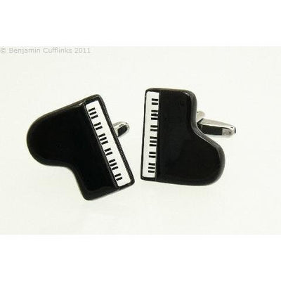 Black Grand Piano Cufflinks, Novelty Cufflinks, ZBC1246, Mens Cufflinks, Cufflinks, Cuffed, Clinks, Clinks Australia