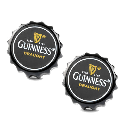 Black Guinness Beer Cap Cufflinks