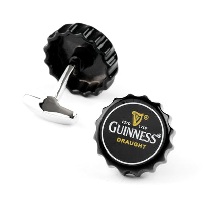 Black Guinness Beer Cap Cufflinks