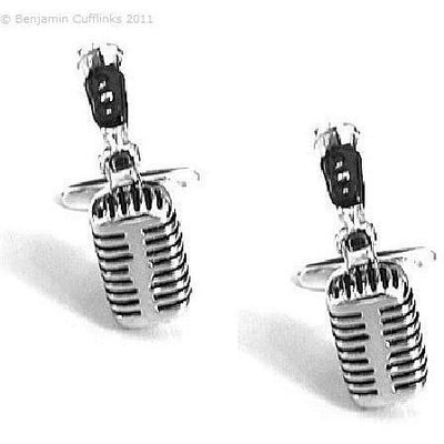 Retro Studio Microphone Cufflinks