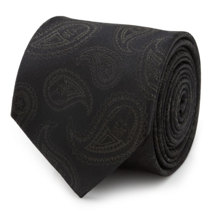 Star Wars Darth Vader Paisley Black Silk Men's Tie